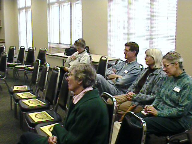 Workshop attendees audit a lesson. [Dallas Recorder Society workshop and concert with the Amsterdam Loeki Stardust Recorder Quartet - Dallas, TX, Feb. 28-29, 2004]